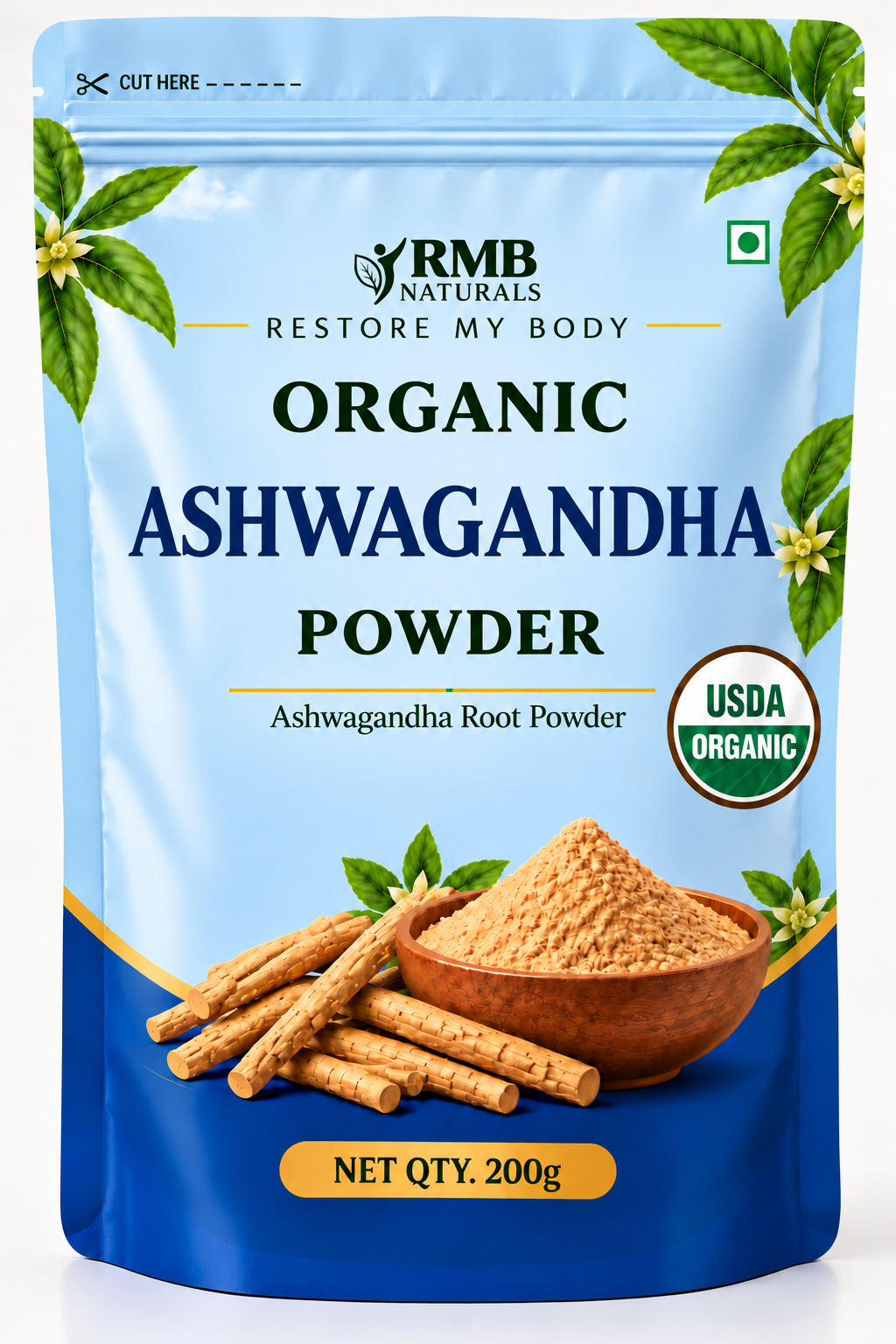 RMB Naturals Organic Ashwagandha Powder