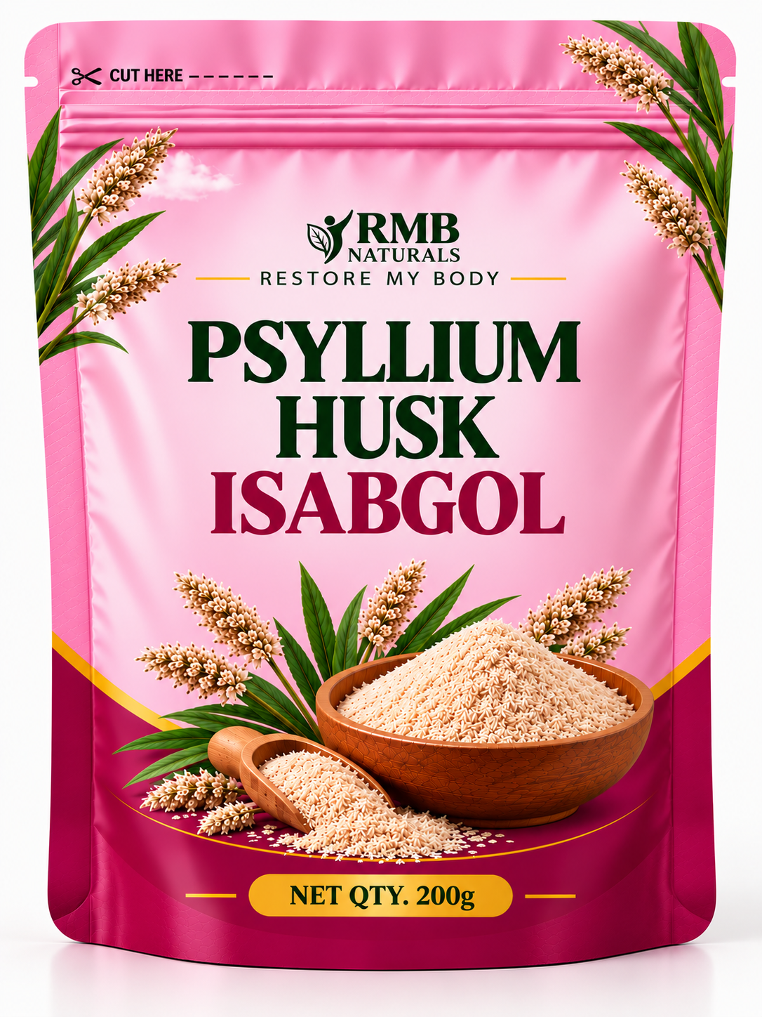 RMB Naturals Psyllium Husk Isabgol